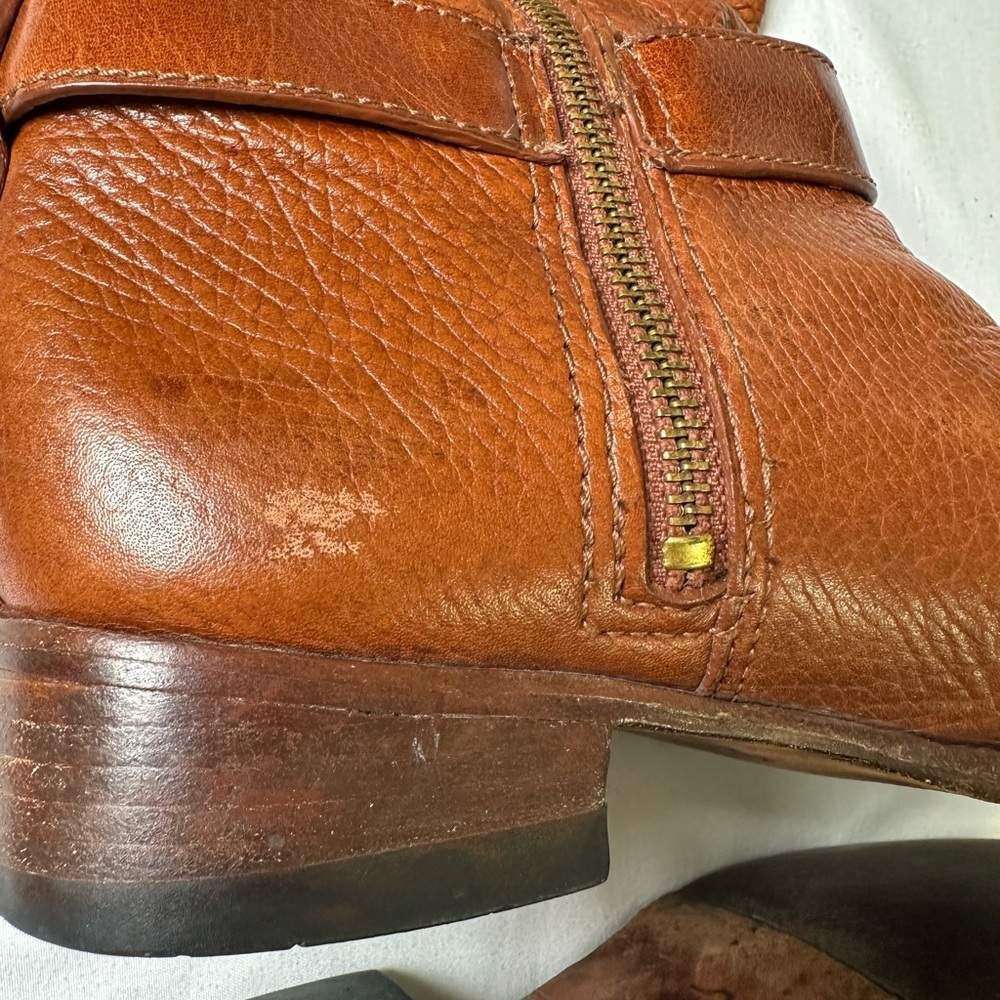 Tory Burch Brown Leather Tall Riding Boots in Size 7.5 - Picture 17 of 17